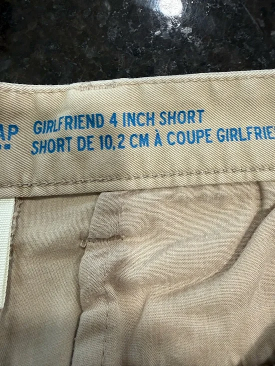 GAP Girlfriend Women's Shorts Trio — Blue Stripe, Light yellow, Tan - Picture 2 of 10